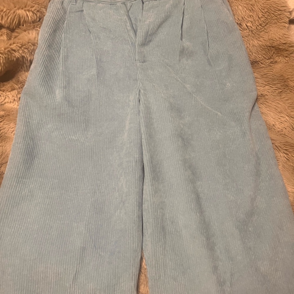 Light Blue Corduroy Pants
